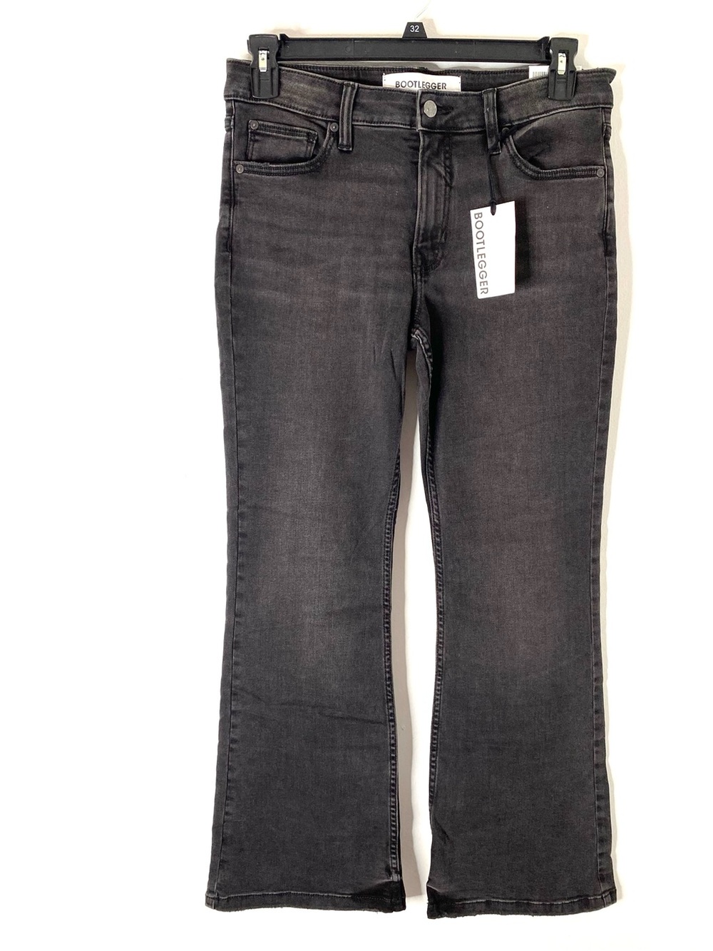 Bootlegger Olivia Bootcut Jeans NWT Black Grey Mid Rise Comfort Stretch